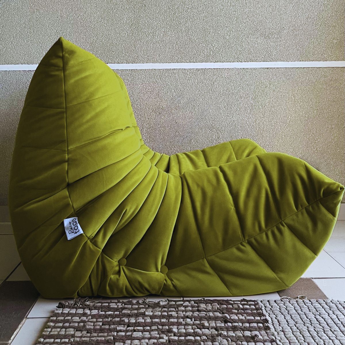 GENERICO - Sofá Racco 1C estilo Togo Verde Olivo