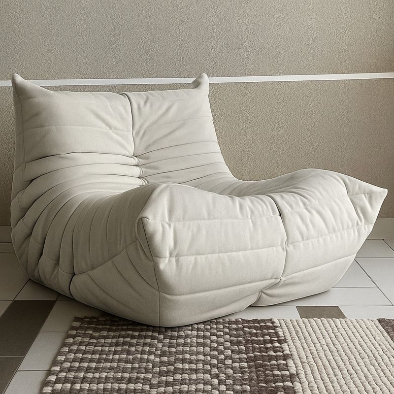 GENERICO - Sofá Racco 1C estilo Togo Blanco