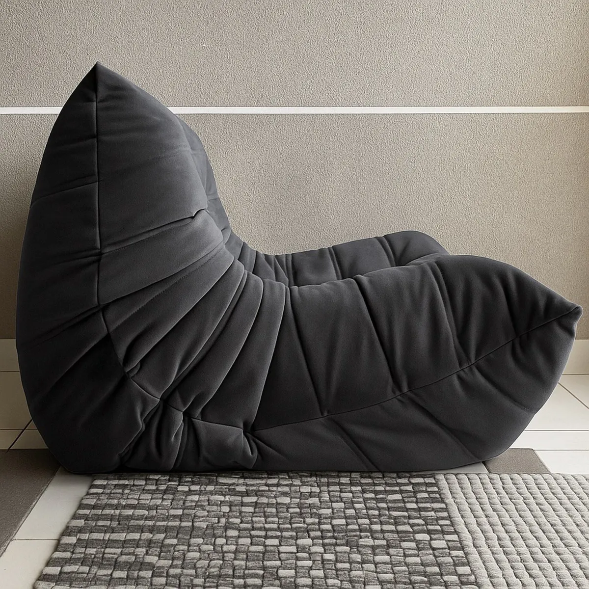 GENERICO - Sofá Racco 1C estilo Togo Gris Melange