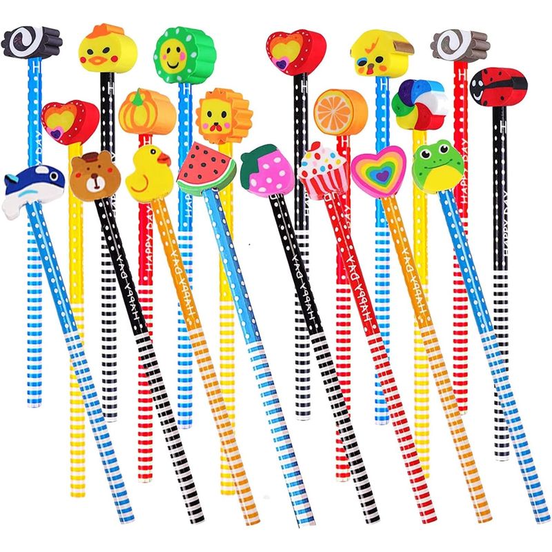 GENERICO - Pack 40 Pcs Lápices Niños Grafito Mina Colores Diseños