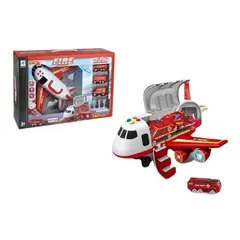 BESTOYS - Avion De Rescate Bombero Mas 3 Autos Luces Y Sonidos