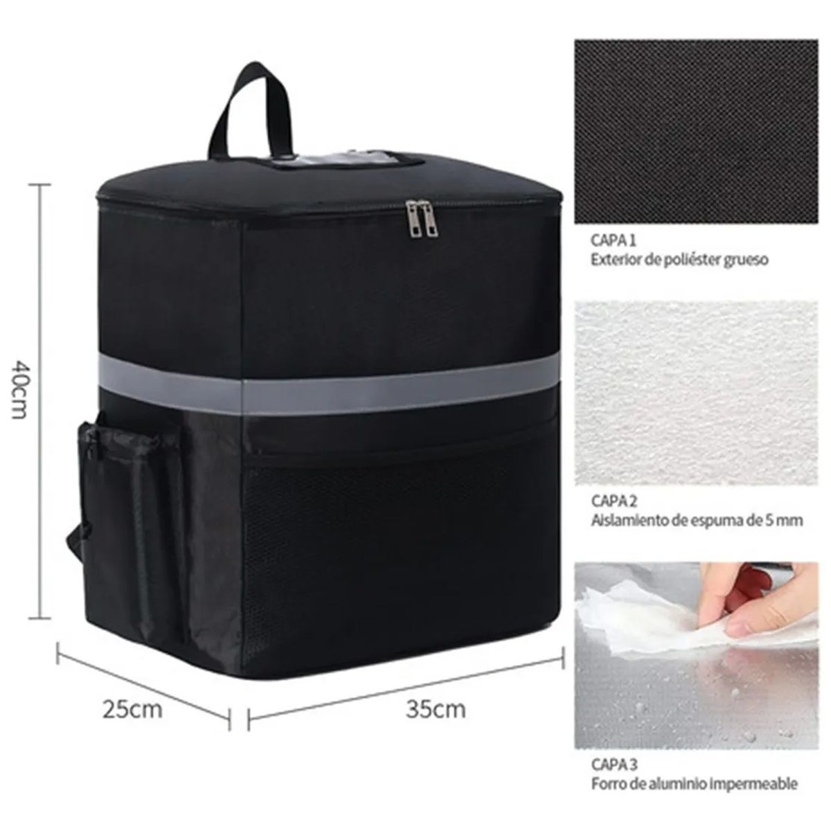 KUANGYE - Mochila Termica Multifuncional Delivery Repartidor Uber Tipo