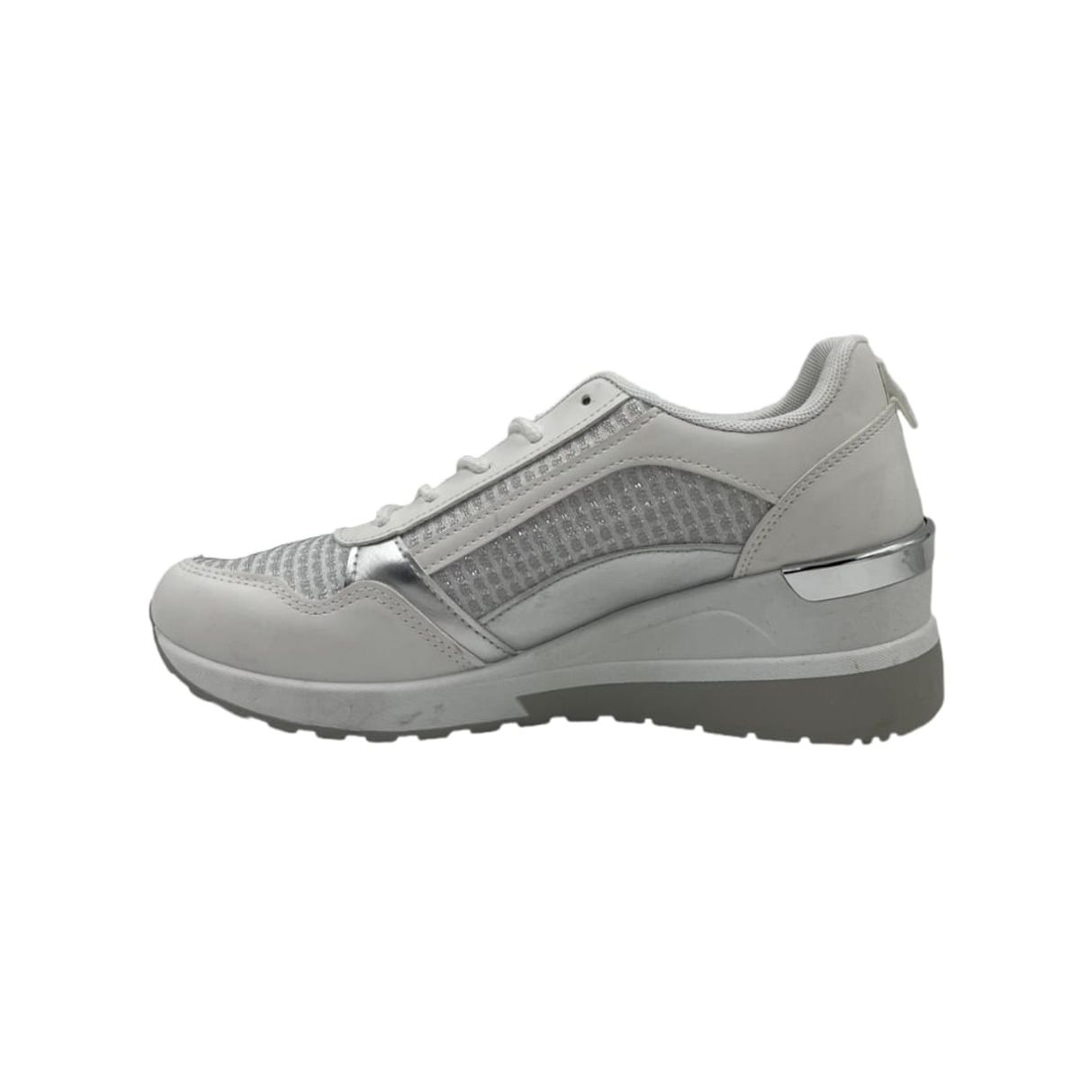 HERIEL - Zapatilla Blanca Plataforma Mujer