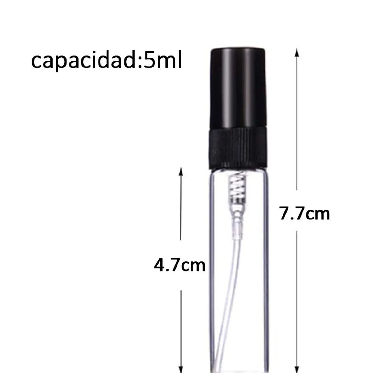 KUANGYE - 50 Pcs 5ml Mini Botellas Spray Perfume Vidrio Recargables