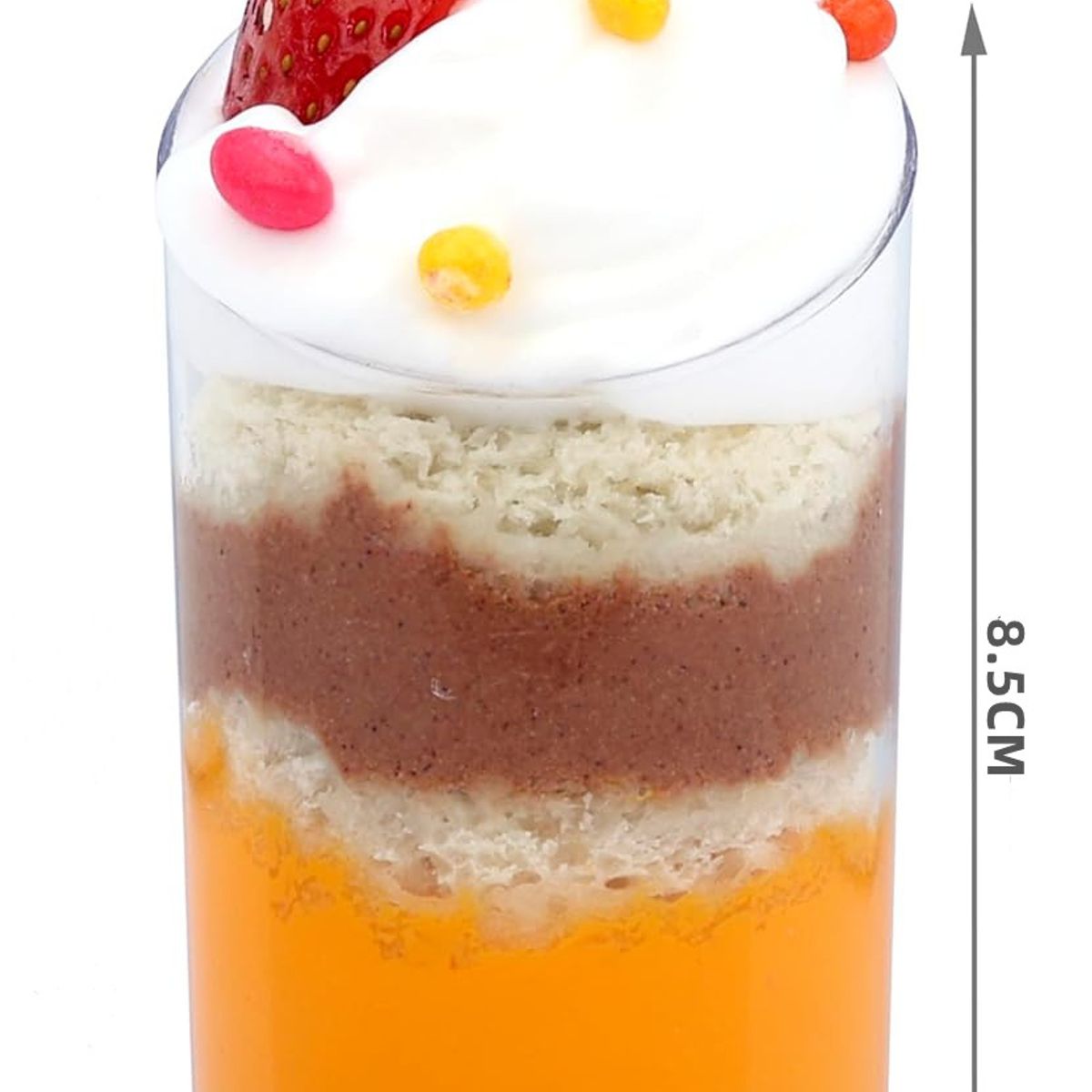 KUANGYE - 100 Vasos Shot Plasticos Postres De 60ml Pasteleriacl