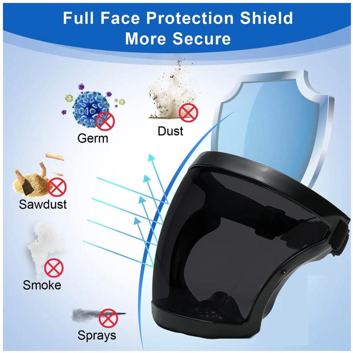 KUANGYE - Protector Careta De Policarbonato Protectoras Facial Adul