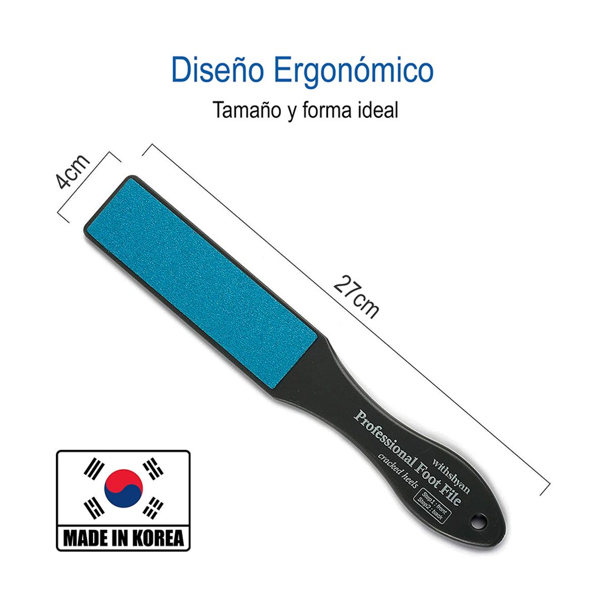 GENERICO - Lima profesional removedor de callos de pies Withshyan Korea