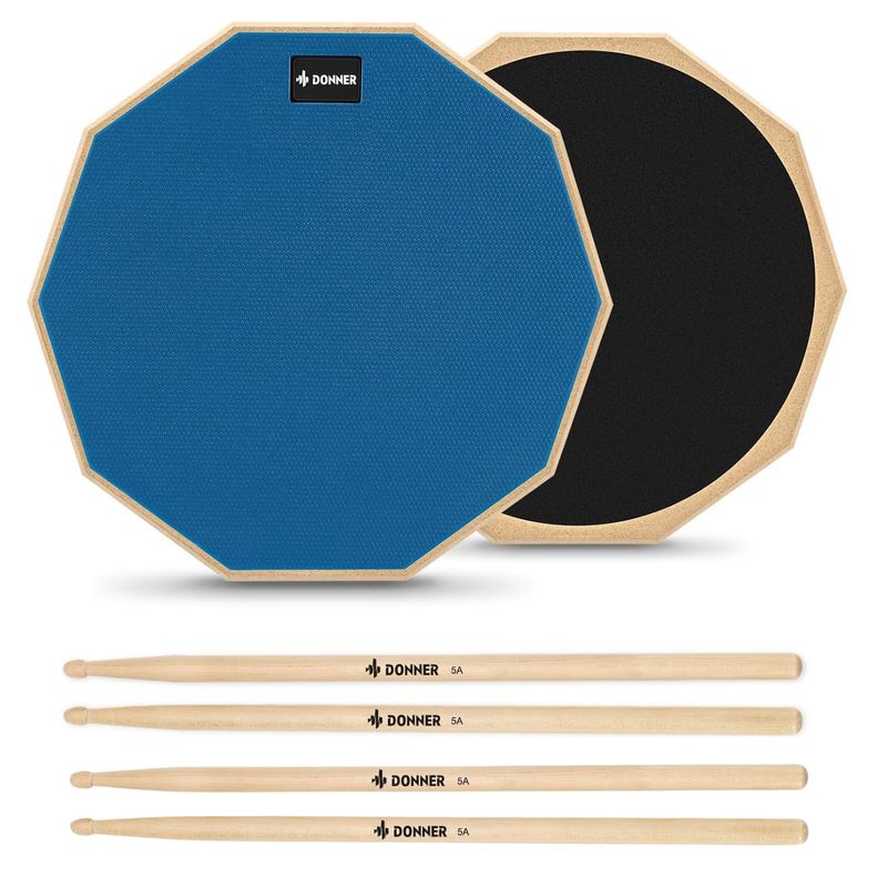 GENERICO - Pad De Práctica Con 2 Baquetas De Madera