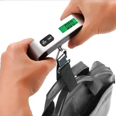 LISM - Báscula portátil con visualización digital, capacidad de 50 kg.