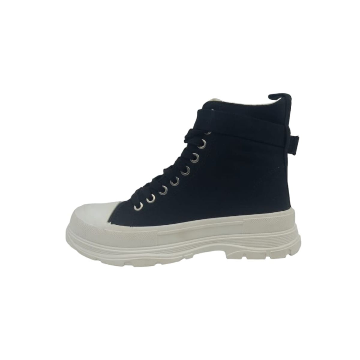 HERIEL - Zapatilla Negra Caña Mujer