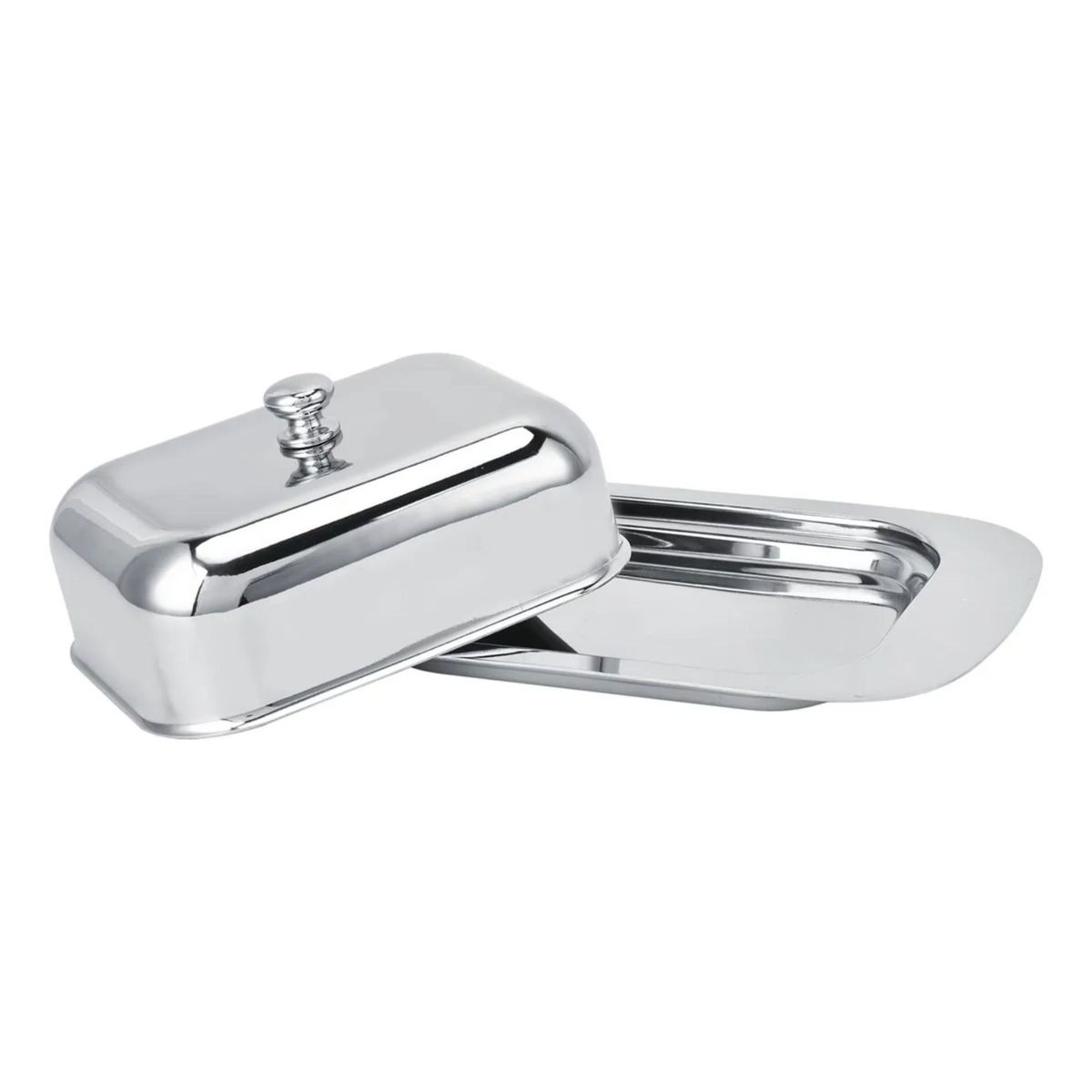 CUINER - Mantequillero Acero Inoxidable Rectangular 500cc Domo
