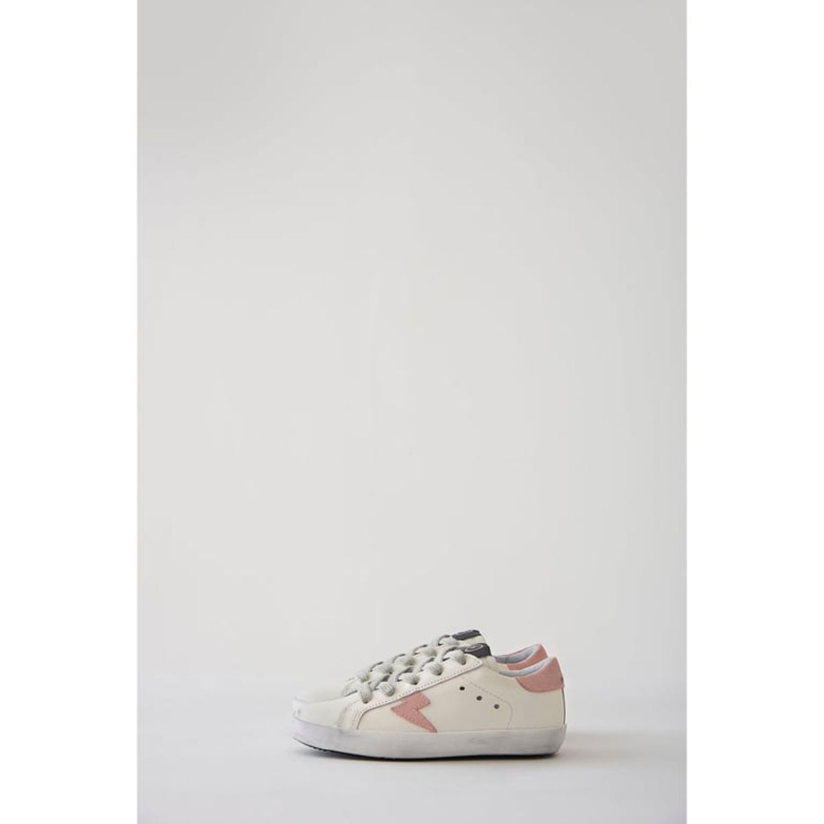 BRICK LONDON - Zapatilla Escolar Niña Brick London Cuero Blanco Suede Rosado