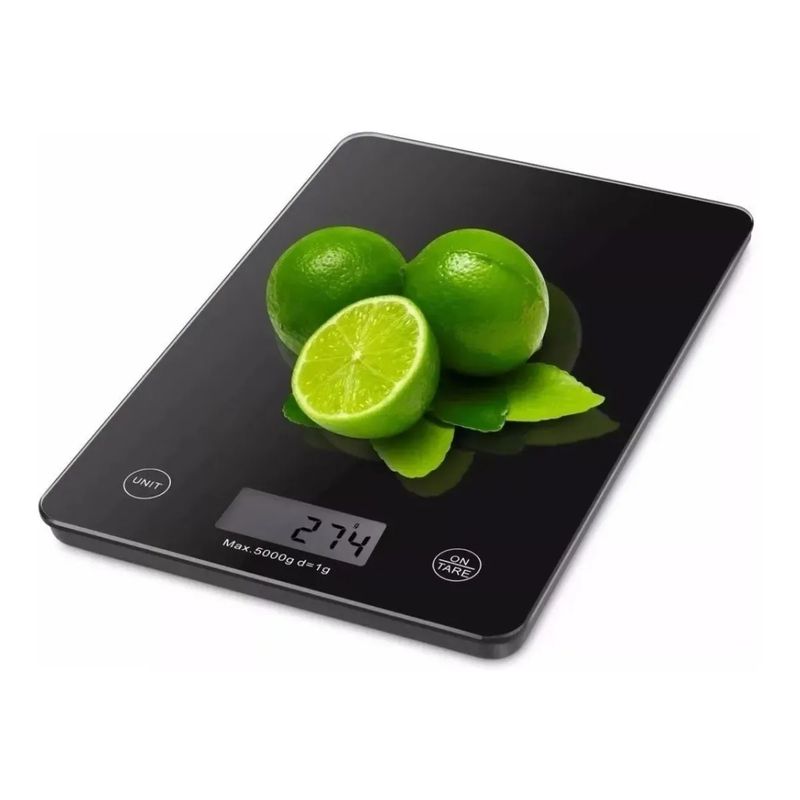 GENERICO - Balanza Pesa Digital Gramera De Cocina Vidrio Slim 1g - 5kg