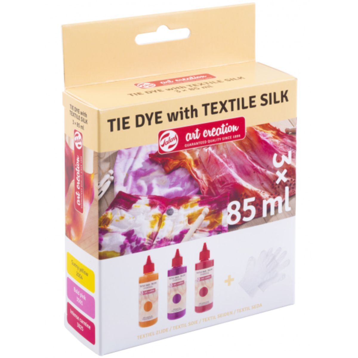 ART CREATION - Set 3 Colores Rosa Teñido Tie Dye Art Creation 85ml