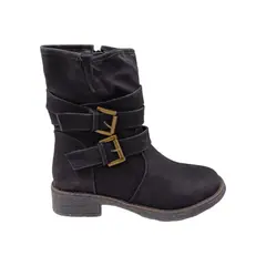 HERIEL - Botin Negro Bajo Mujer