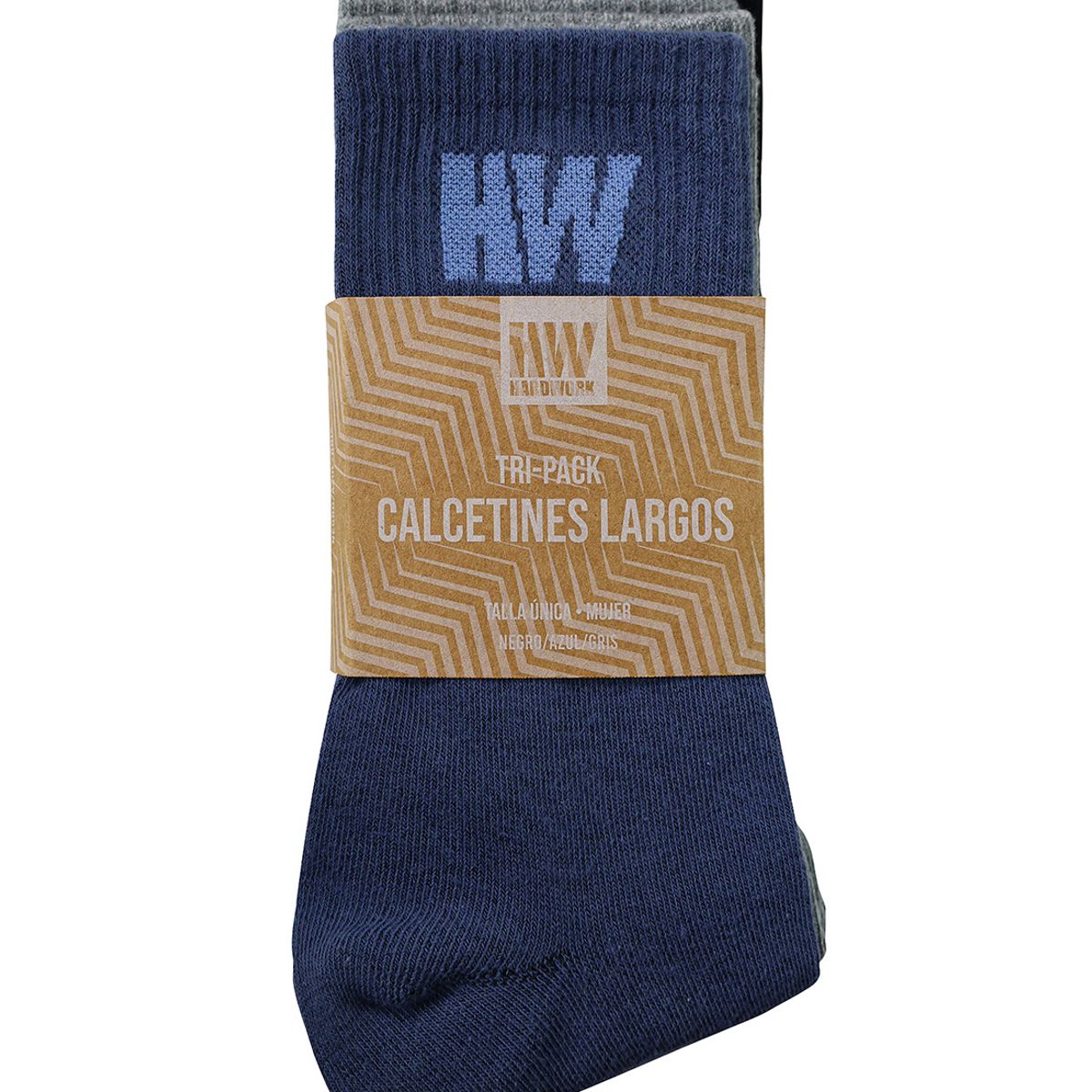 HARDWORK - Tripack Calcetines HW Algodón Mujer