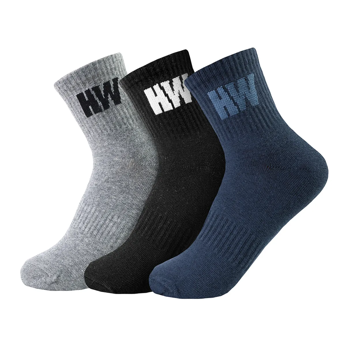 HARDWORK - Tripack Calcetines HW Algodón Tobillero Mujer