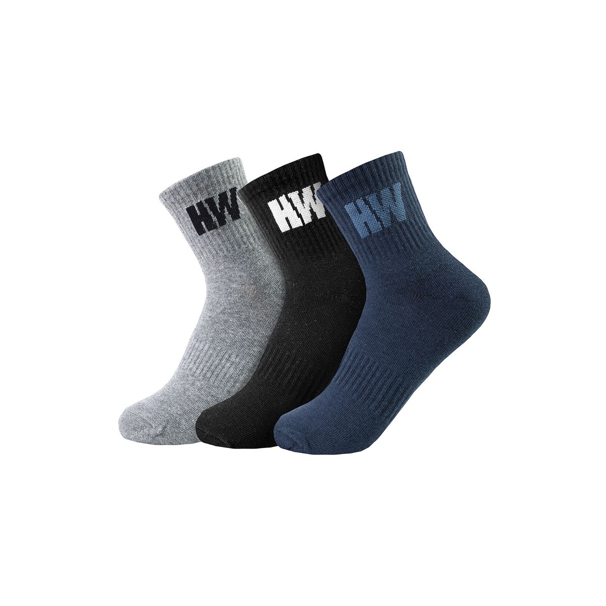 HARDWORK - Tripack Calcetines HW Algodón Tobillero Mujer