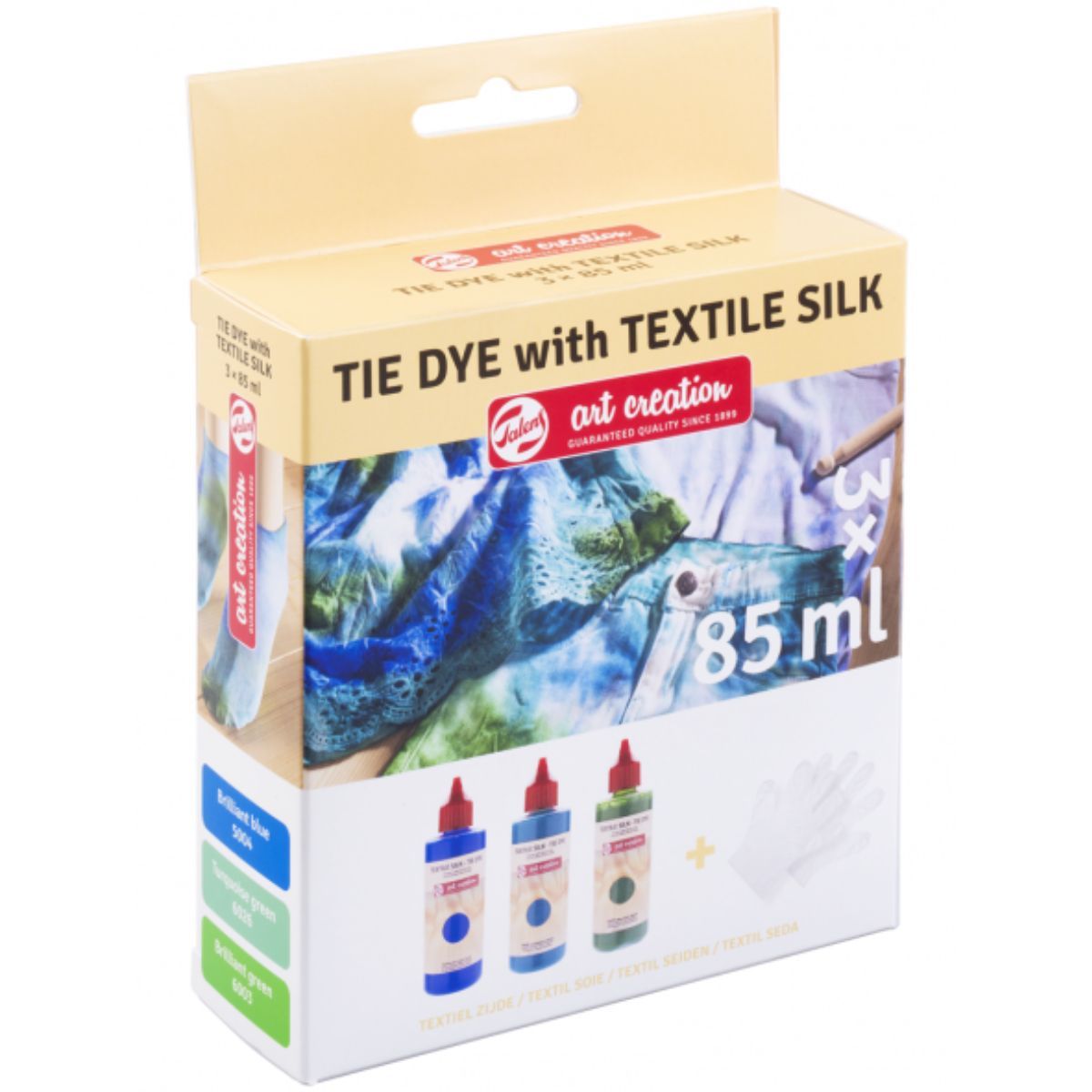 ART CREATION - Set 3 Colores Azules Teñido Tie Dye Art Creation 85ml