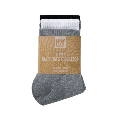 Imagen 2 del producto Tripack Calcetines HW Algodón Tobillero Hombre
