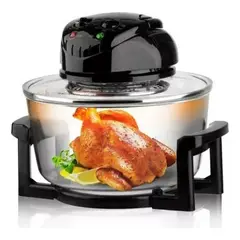 METEX - Horno Freidora De Aire Halogena Cesta Antiadherente