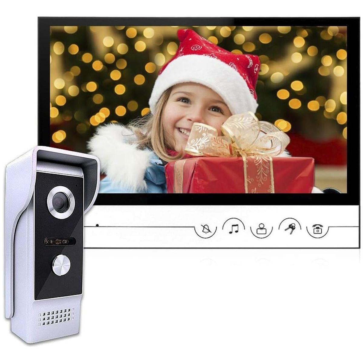 METEX - Timbre Video Portero Con Cámara Citófono Pantalla 9 Pulgadas