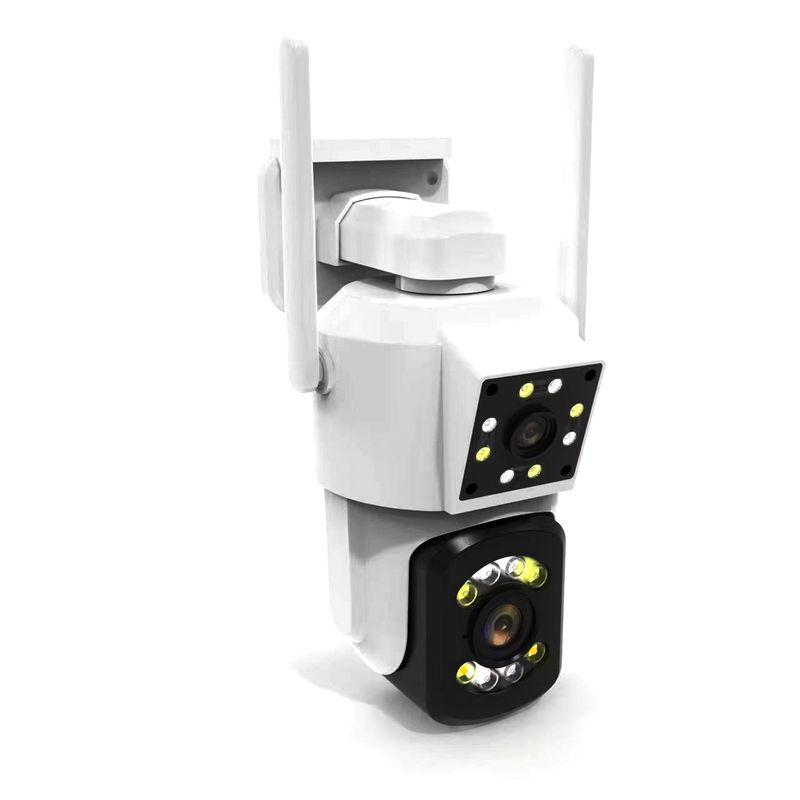 GENERICO - Cámara IP Inalámbrica Doble Lente WiFi para ExteriorInterior