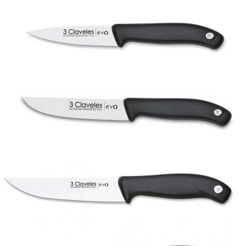 3 CLAVELES - Cuchillo verdura Evo tres claveles Set 3 tamaños