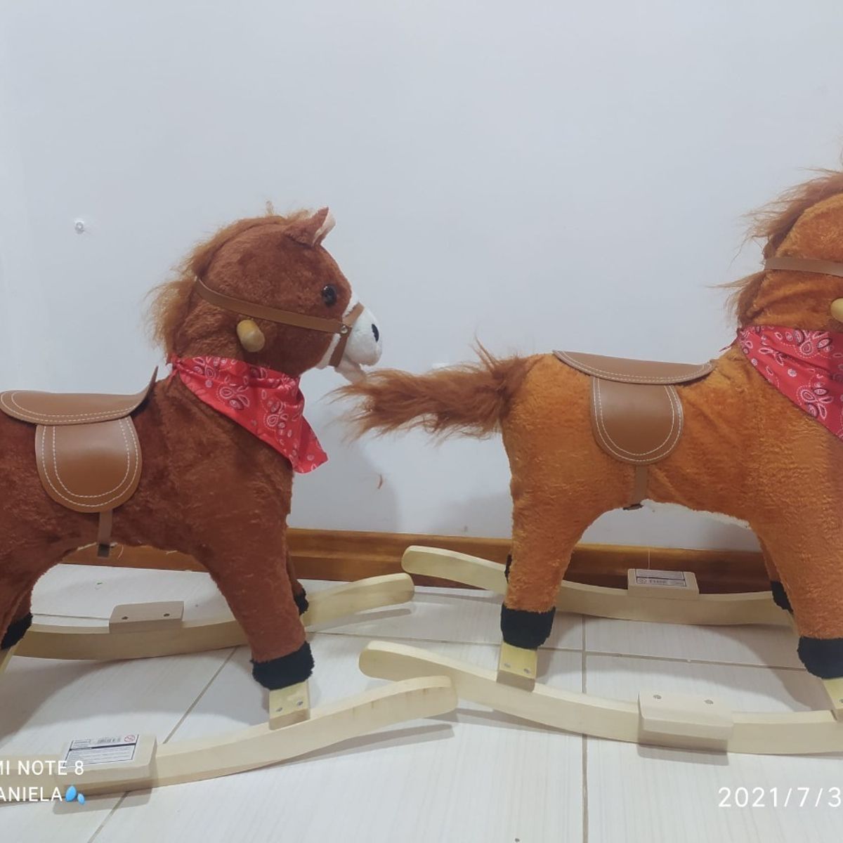 TOYUN TOYUN - Caballo Balancín Mecedor De Madera Con Sonido Juguete