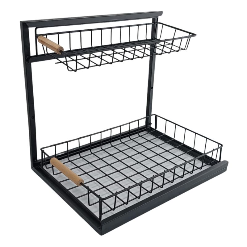 GENERICO - Organizador Estante Uso Bajo Lavaplatos 2 Nivele Cocina Baño