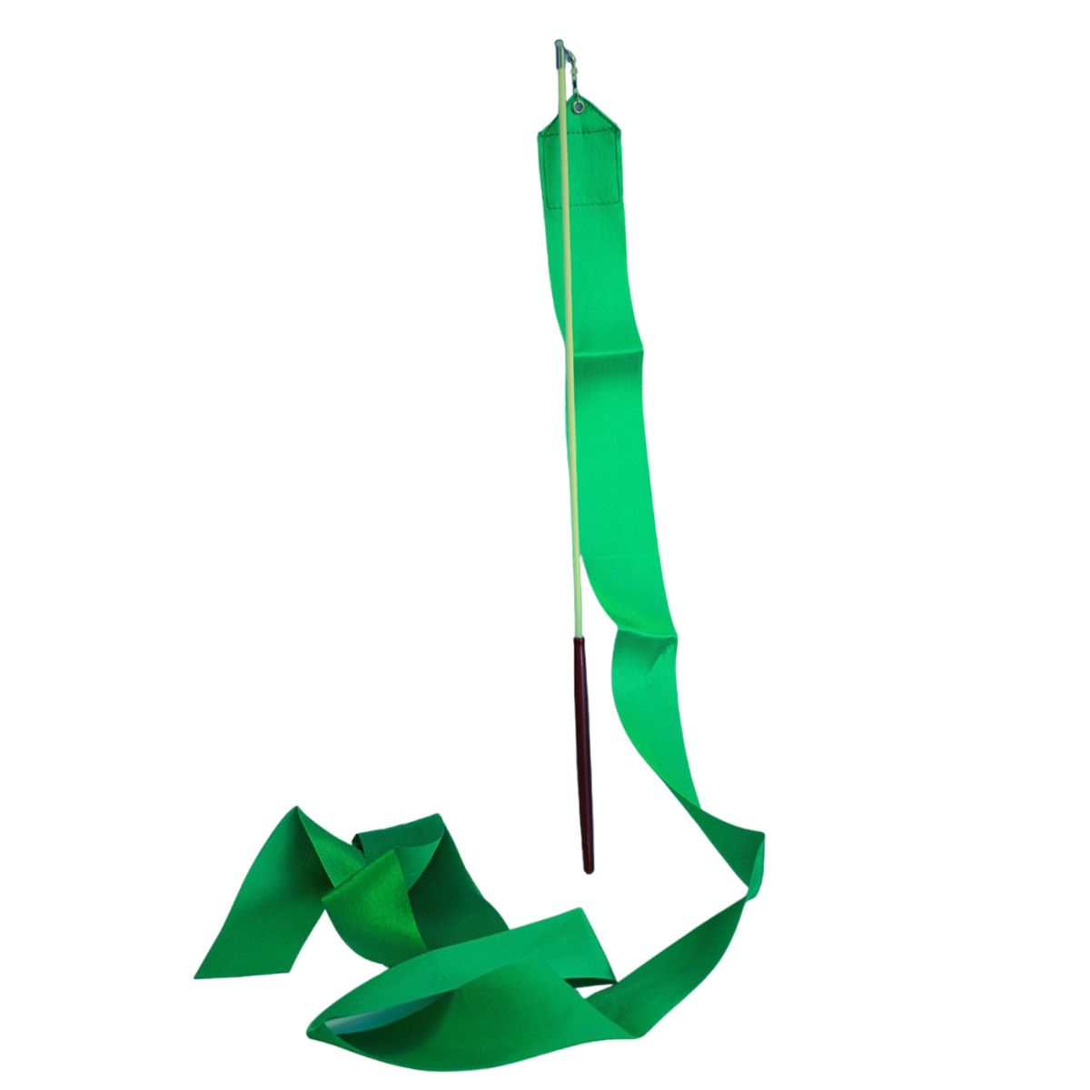 GENERICO - Lazo Cinta gimnasia rítmica 6 Metros + Estilete Color Verde