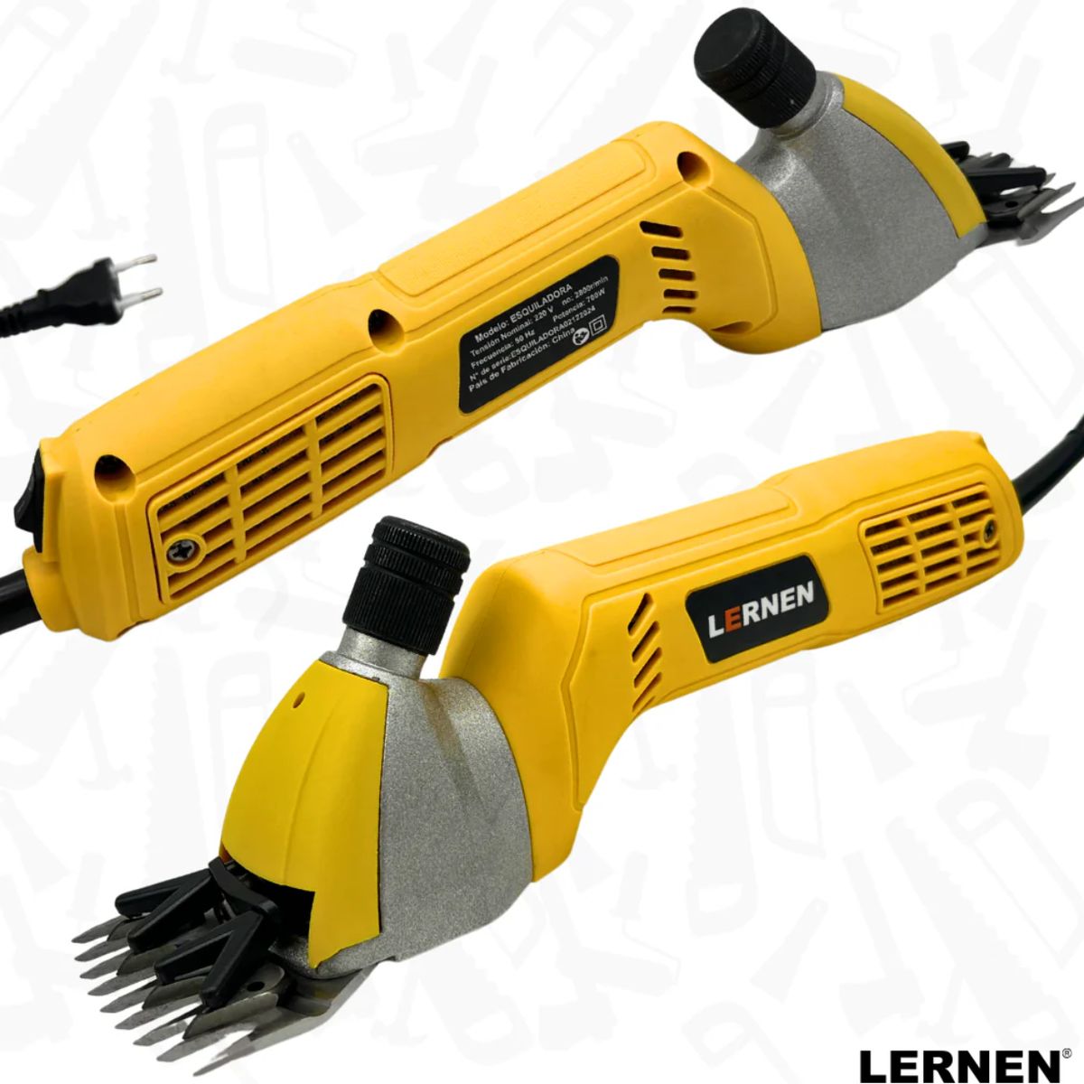 LERNEN - Esquiladora Eléctrica de Ovejas Lernen – 700W, 2800 RPM, 220