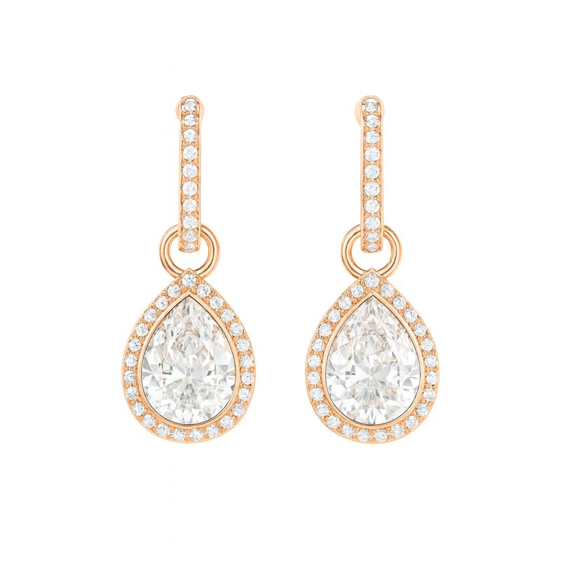 BLOOM CRYSTAL - Aros Eternity Mix lujo moderno con Cristal Austria Baño Oro Rosa