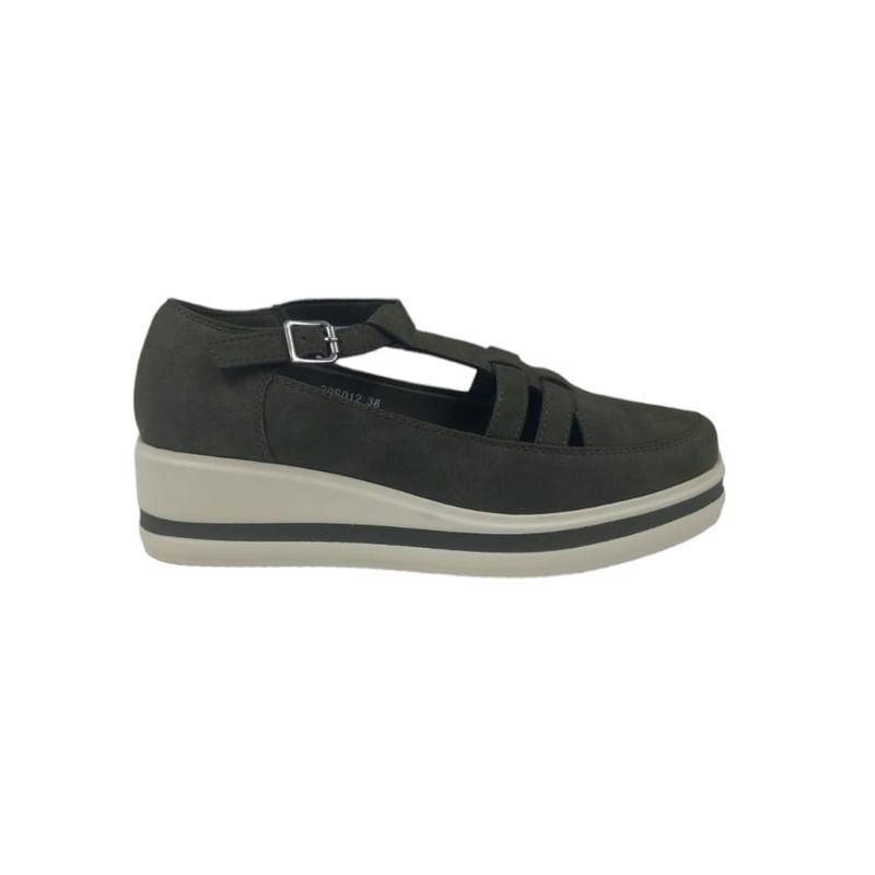 HERIEL - Zapato Verde Plataforma Mujer