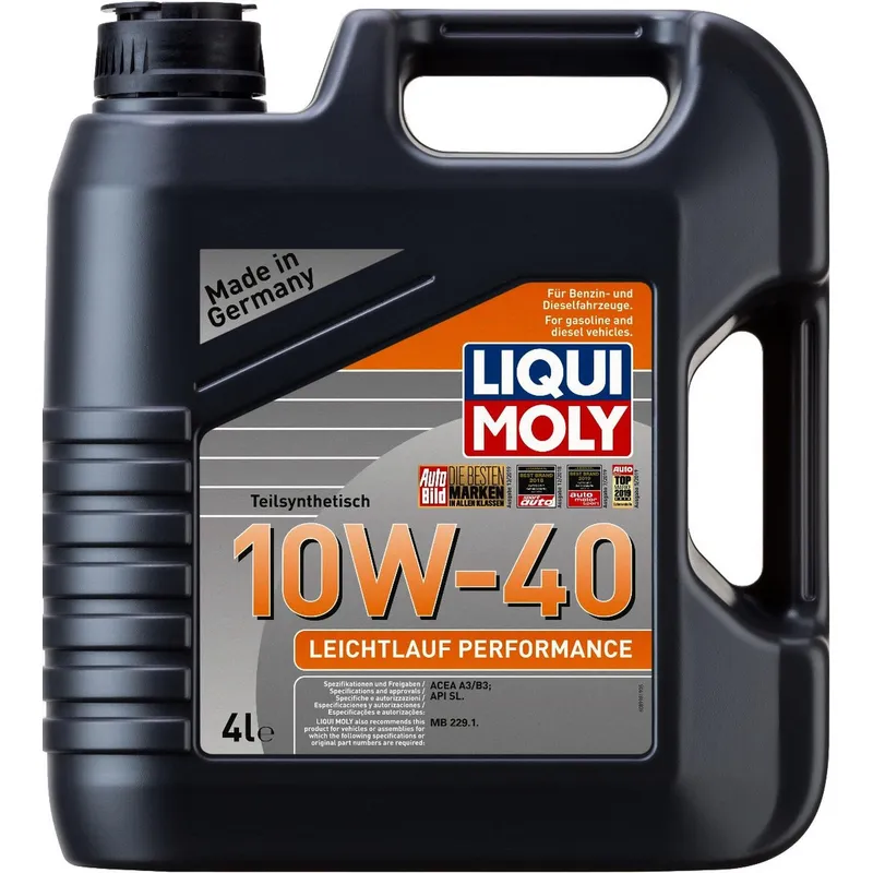 LIQUI MOLY - Aceite De Motor Leichtlauf Performance 10w40 Liqui Moly 4lts