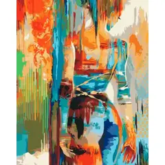 GENERICO - Pintura Por Números Mujer Abstracta Pinta Tu Cuadro 40x50