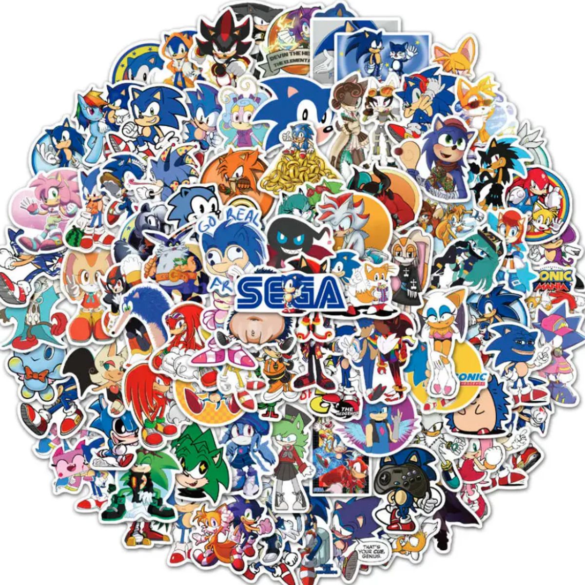 50 Stickers Sonic / Calcomanias / Pegatinas / Sega, marca GENERICO - Foto Principal