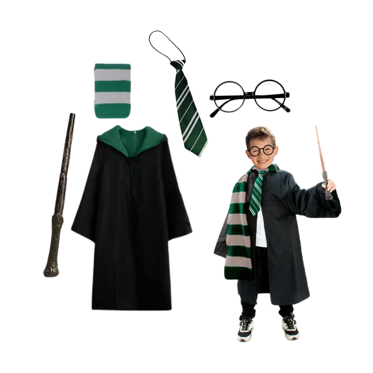 TODODISFRACESCHILE - Aprendiz de mago Disfraz Cosplay Niños