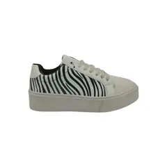 HERIEL - Zapatilla Blanca Print Plataforma Mujer