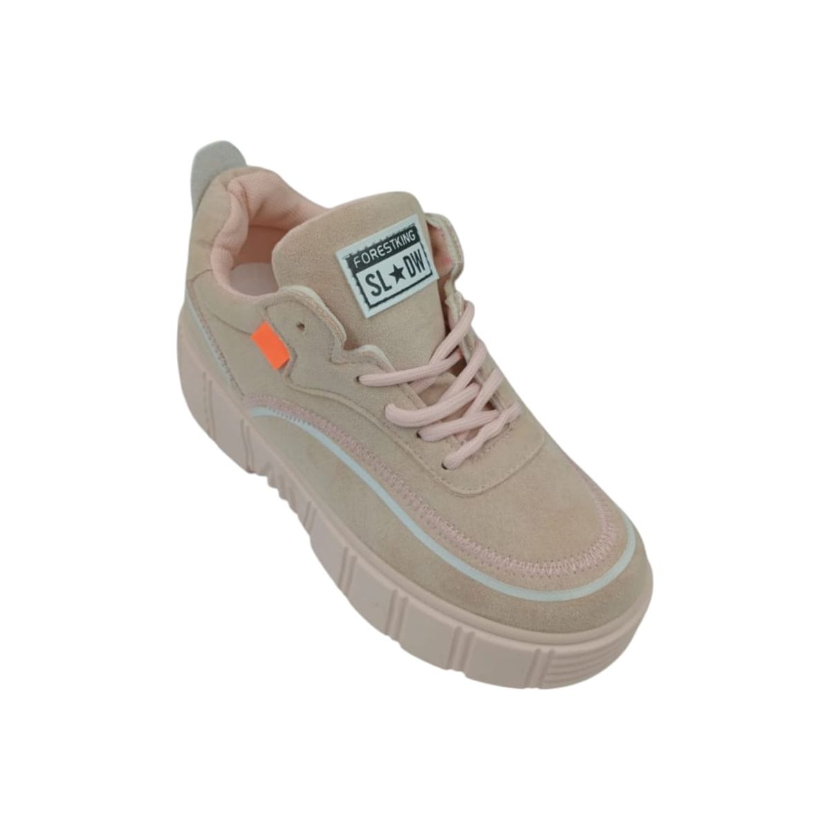 HERIEL - Zapatilla Rosa Plataforma Mujer