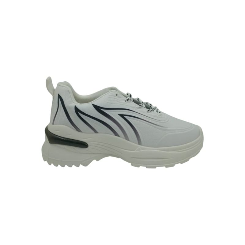 HERIEL - Zapatilla Blanca Print Plataforma Mujer