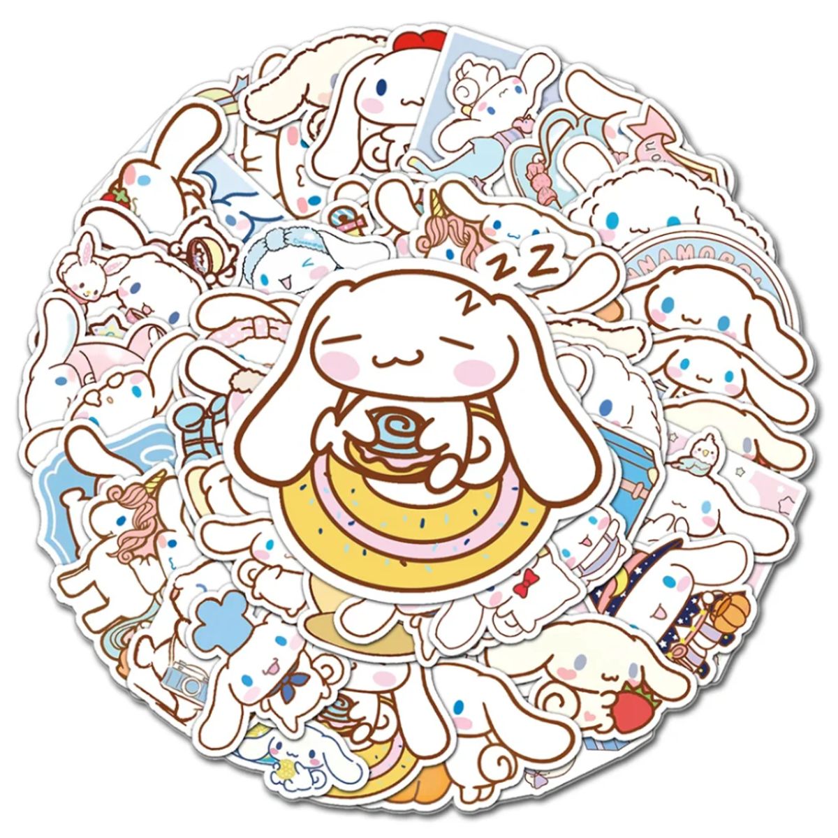 GENERICO - Set 50 Stickers Sanrio - Cinnamoroll Pegatina Calcomanias