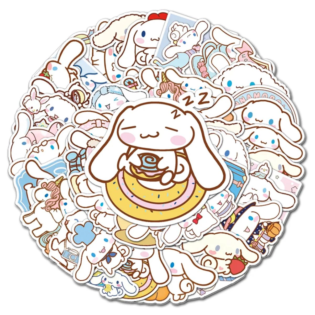 GENERICO - Set 50 Stickers Sanrio - Cinnamoroll Pegatina Calcomanias