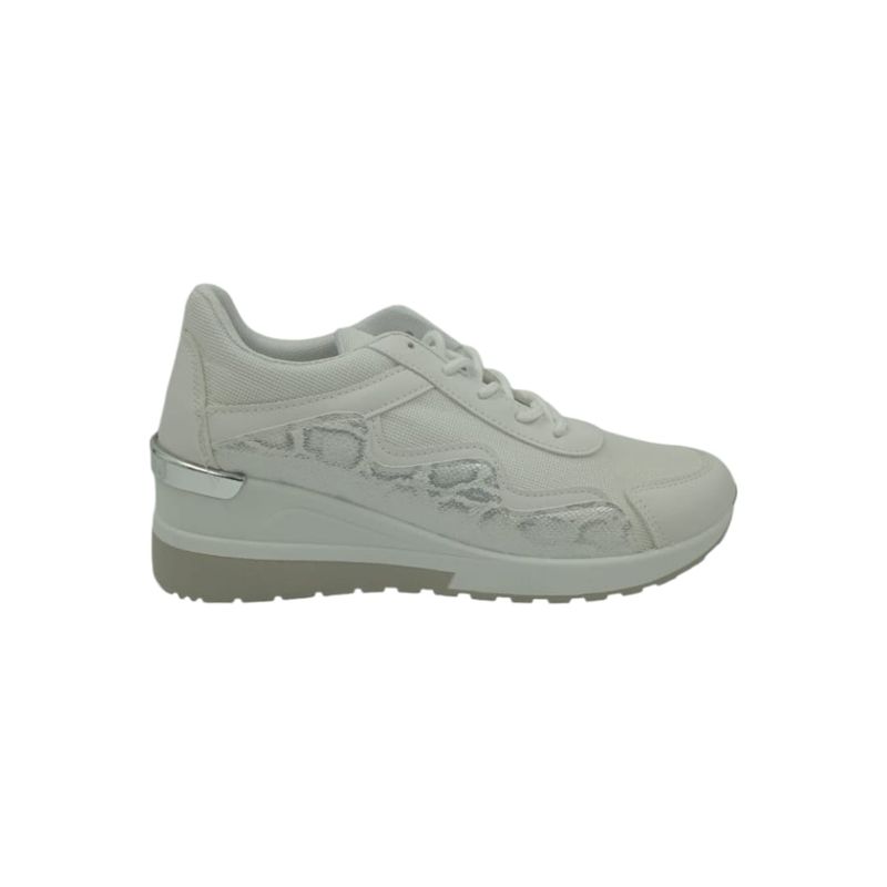 HERIEL - Zapatilla Blanca Plataforma Mujer