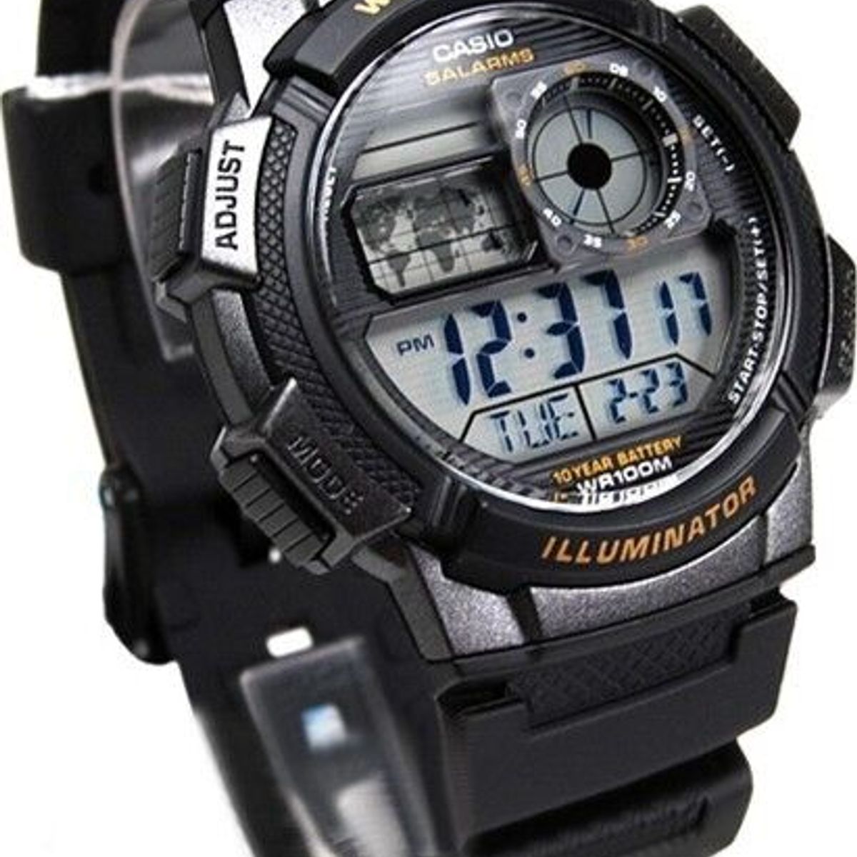 CASIO - reloj casio ae1000w-1av hombre world time sumergible