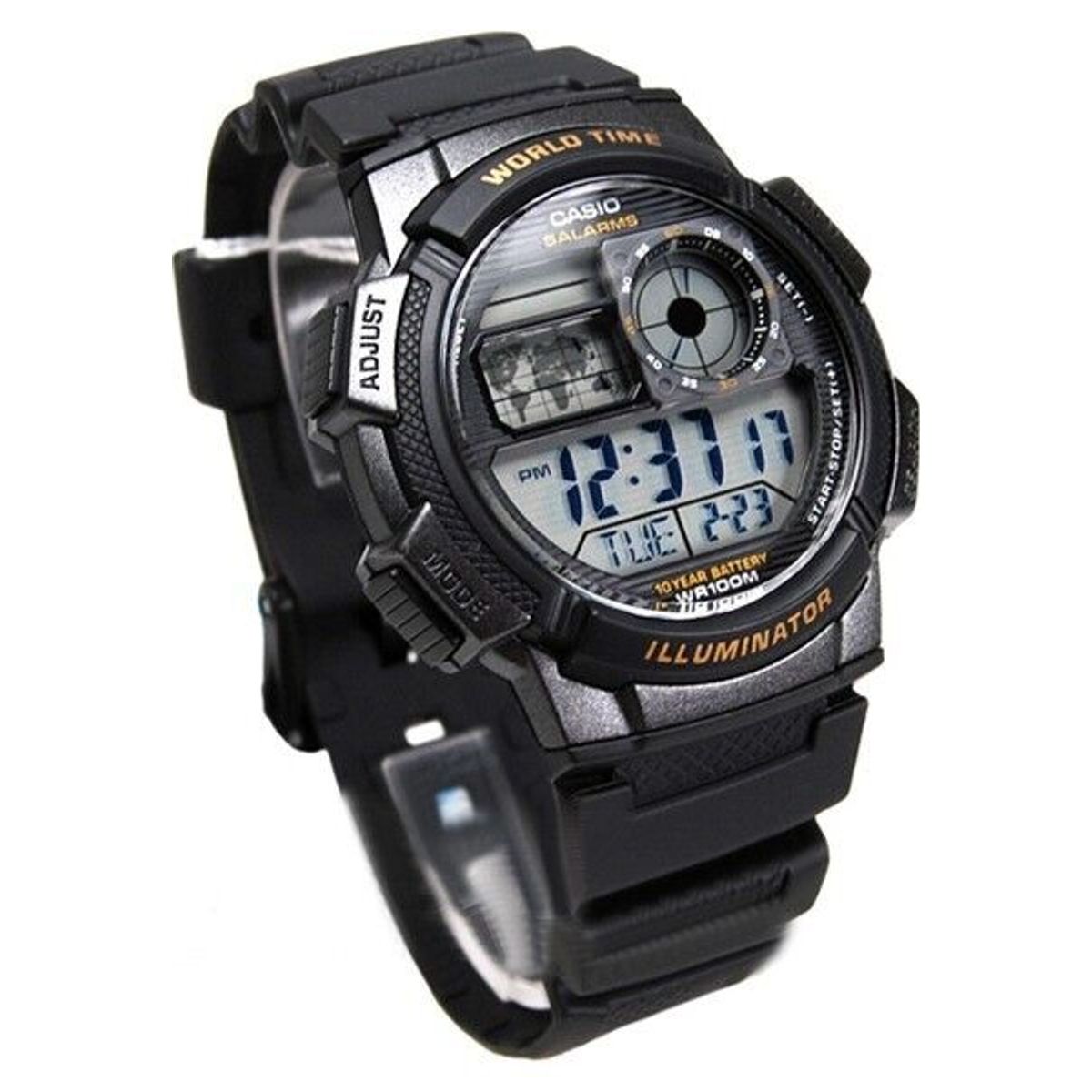 CASIO - reloj casio ae1000w-1av hombre world time sumergible