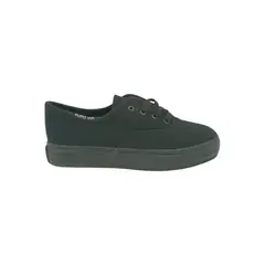 HERIEL - Zapatilla Negra Textil Mujer