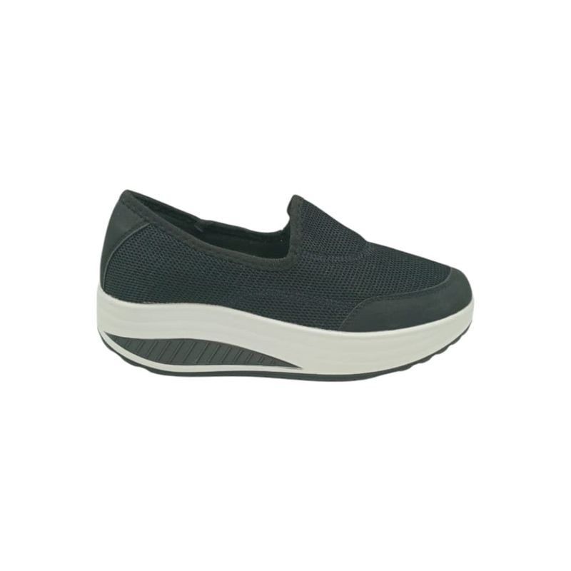 HERIEL - Zapatilla Negra Slip On Mujer