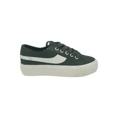 HERIEL - Zapatilla Negra Textil Mujer