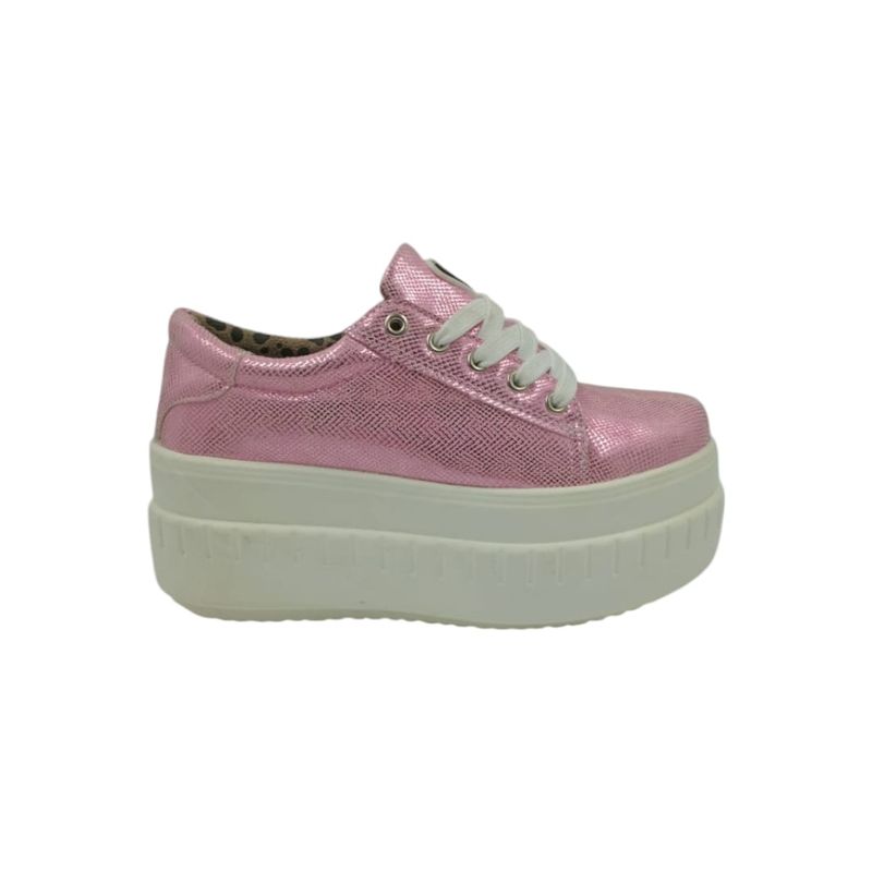 HERIEL - Zapatilla Rosa Plataforma Mujer
